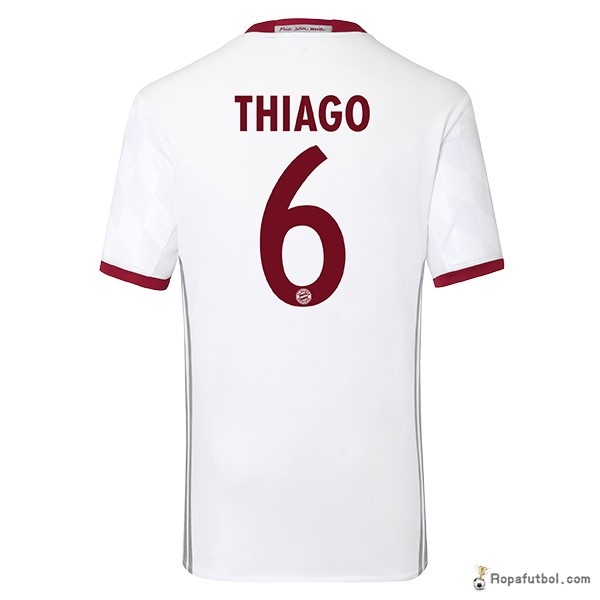 Camiseta Bayern de Múnich Replica Tercera Ropa Thiago 2016/17 Blanco